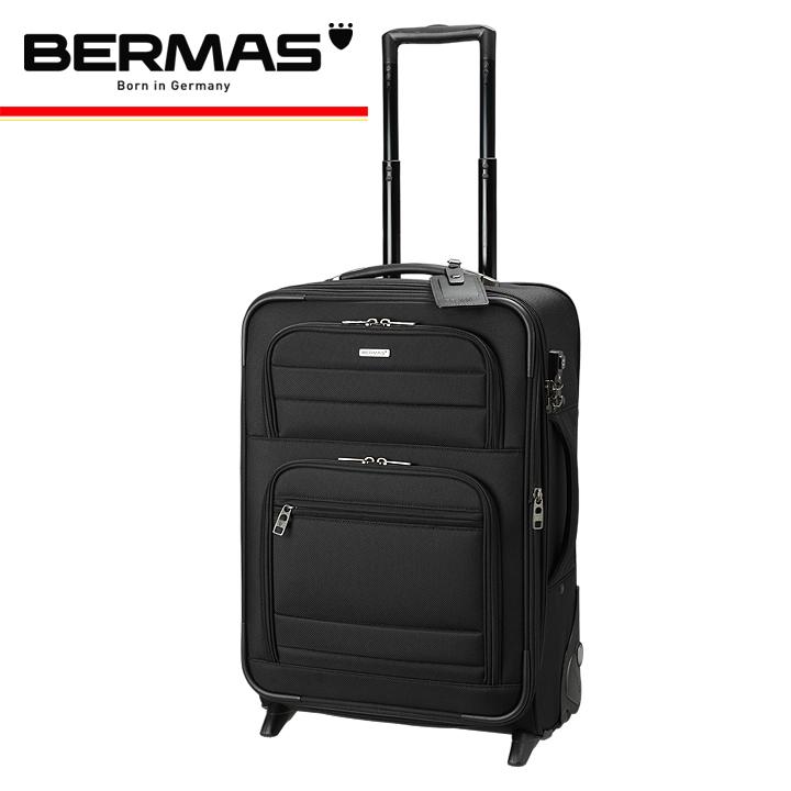BERMAS バーマス　 黒 ナイロン製中型キャリーケース【2輪】 BERMAS（バーマス） スーツケース 2輪 縦型 ファンクションギアプラス