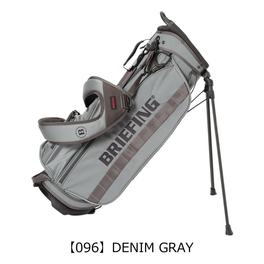 T*0様 BRIEFING キャディバッグ グレー BRIEFING（ブリーフィング） ゴルフ キャディバッグ スタンド型 4分割