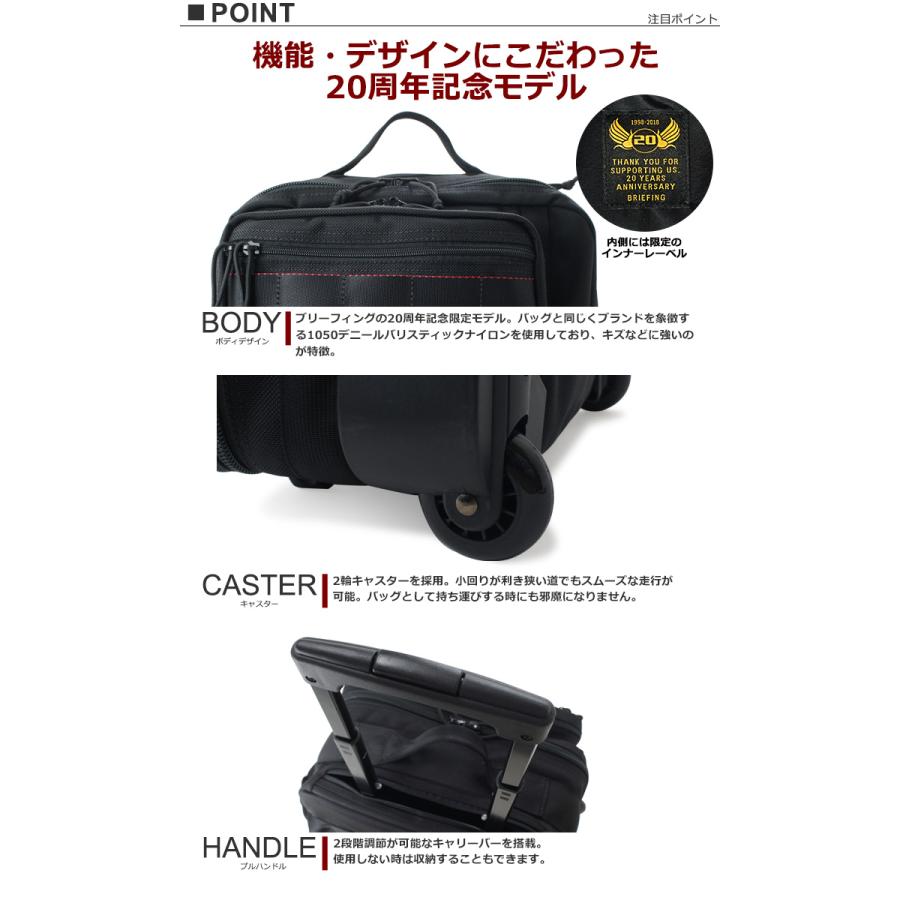 BRIEFING（ブリーフィング） スーツケース ビジネス 20周年記念 機内