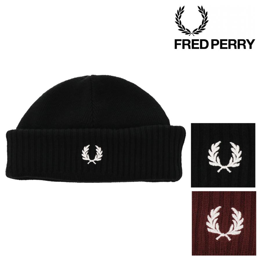 フレッドペリー ニット帽 ロールアップビーニー メンズ レディース C7142 Fred Perry 帽子 ビーニー ニットキャップ C7142 リチャードyahoo 店 通販 Yahoo ショッピング