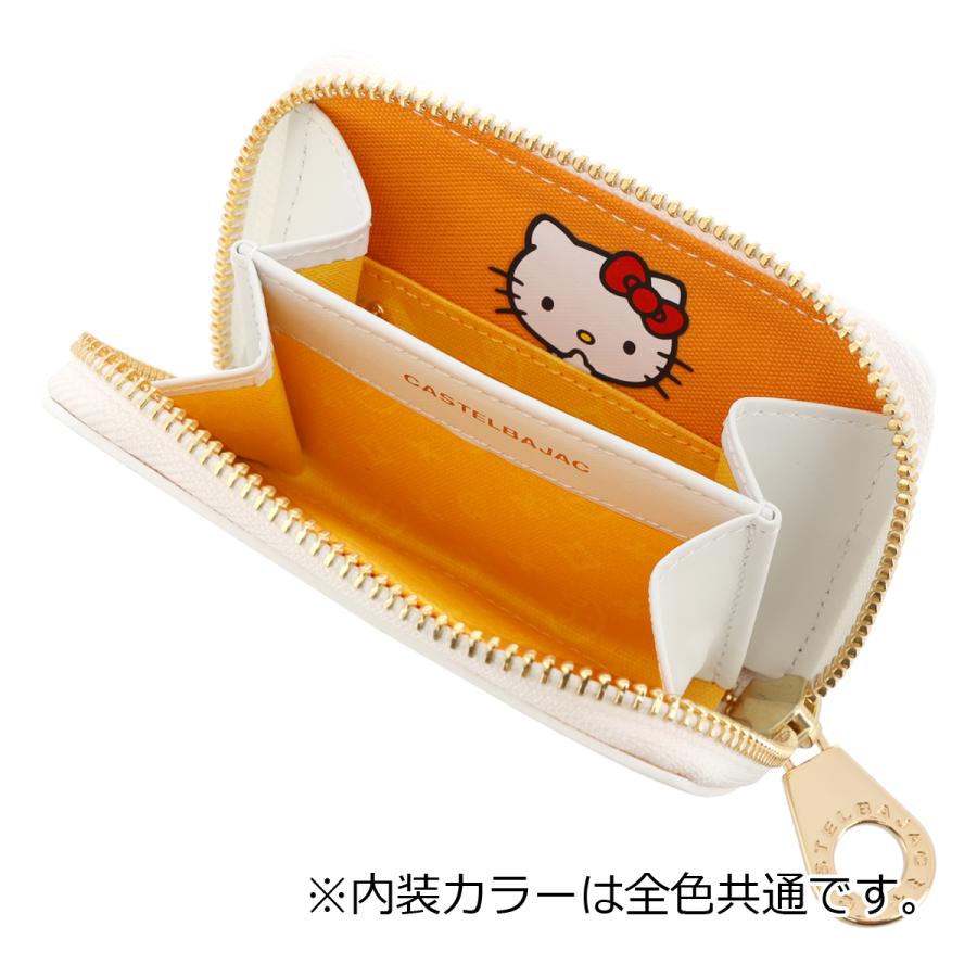 カステルバジャック ハローキティ コインケース ラウンドファスナー キトゥン レディース086651 CASTELBAJAC HELLO KITTY KITTON | 小銭入れ 牛革｜richard｜07