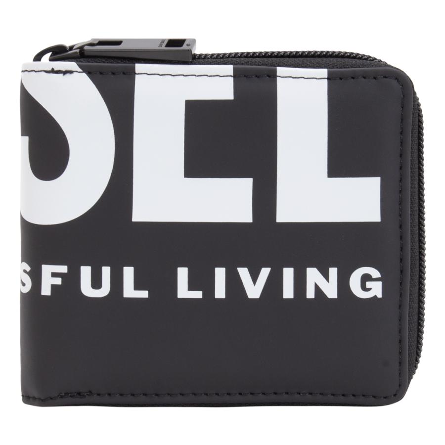 【極美品】ディーゼル 二つ折り財布 HIRESH XS ZIPPI ロゴ アウトレット】DIESEL ディーゼル 2つ折り財布 小銭入れ付き