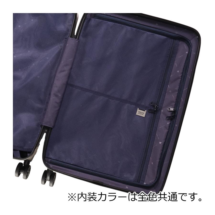 タケオキクチ スーツケース ファスナー ELG002 TAKEO KIKUCHI 60L 3.1kg ビジネス 軽量 キャリーケース キャリーバッグ 出張 トラベル 旅行バッグ_12