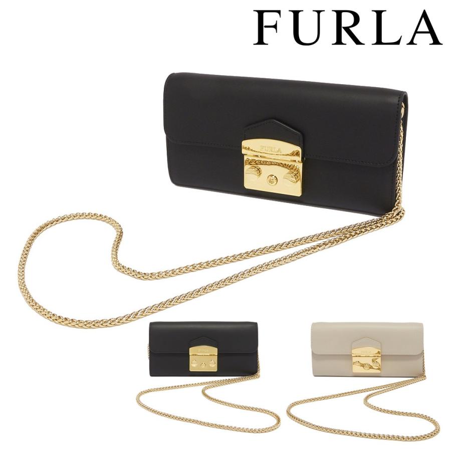 フルラ 財布 ショルダー メトロポリス レディース EP81VFO FURLA | お財布ポシェット 長財布 ウォレットショルダー チェーン