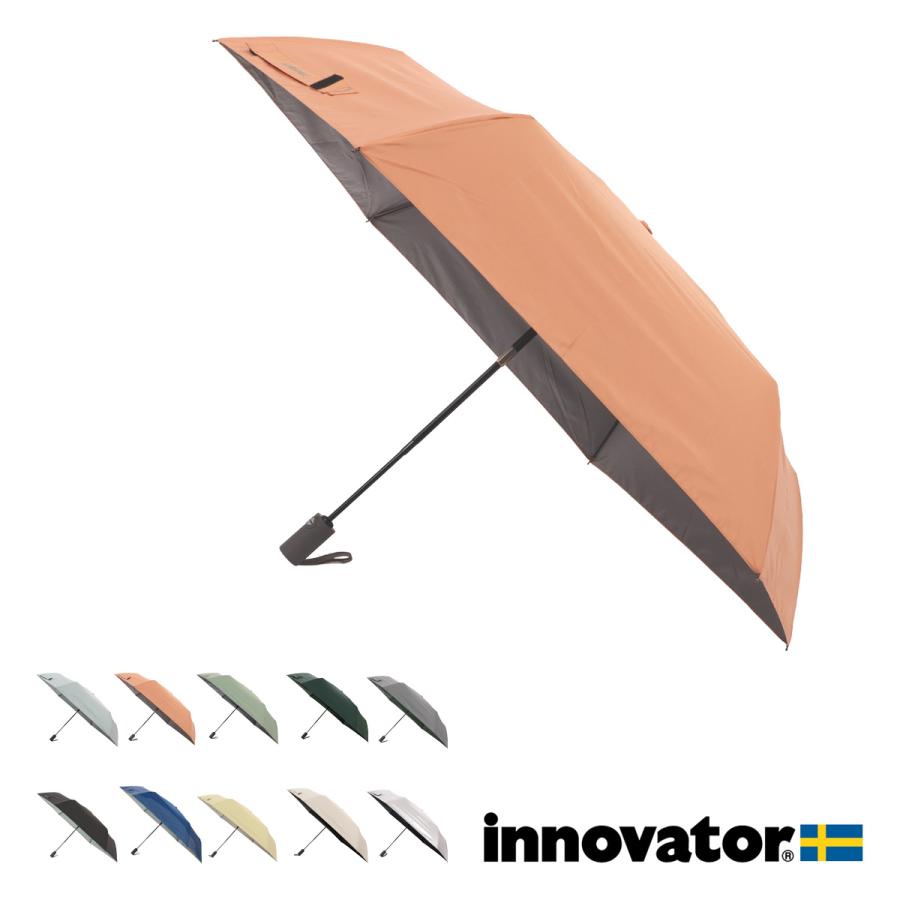 イノベーター 折り畳み傘 56.5cm 自動開き IN55WJP メンズ レディースinnovator コンパクト 晴雨兼用 遮熱 遮光 UVカット | innovator