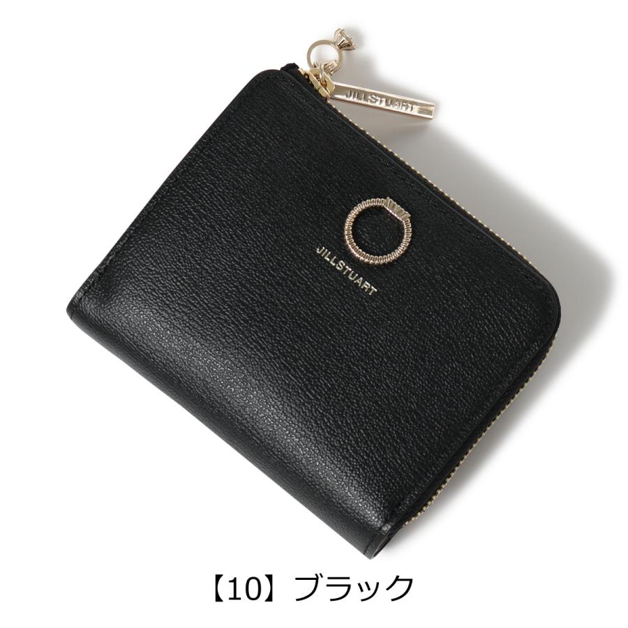 JILL STUART ブラック　二つ折り財布 JILL STUART（ジルスチュアート） 本革 ギフト レザー 二つ折り財布
