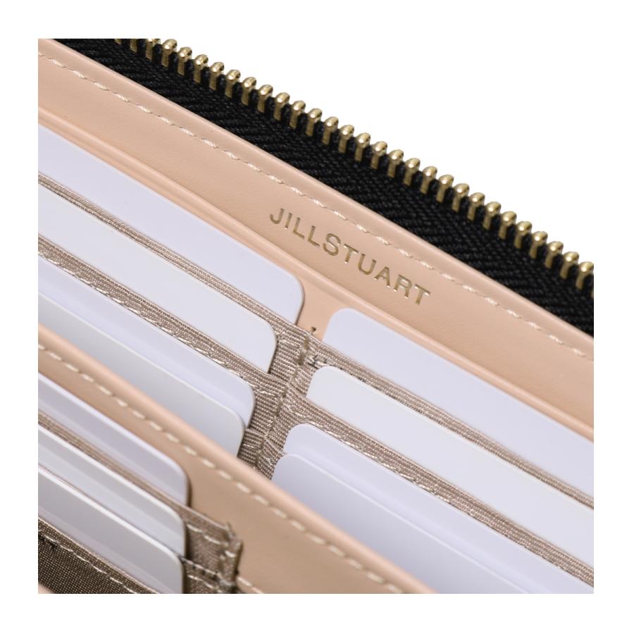 ジルスチュアート長財布ラメ入りリボン革 JILL STUART（ジルスチュアート） 長財布 L字ファスナー 本革 ギフト
