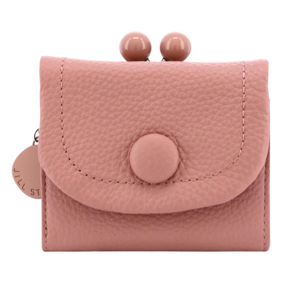 JILL STUART ジルスチュアート 三つ折り財布 がま口 本革