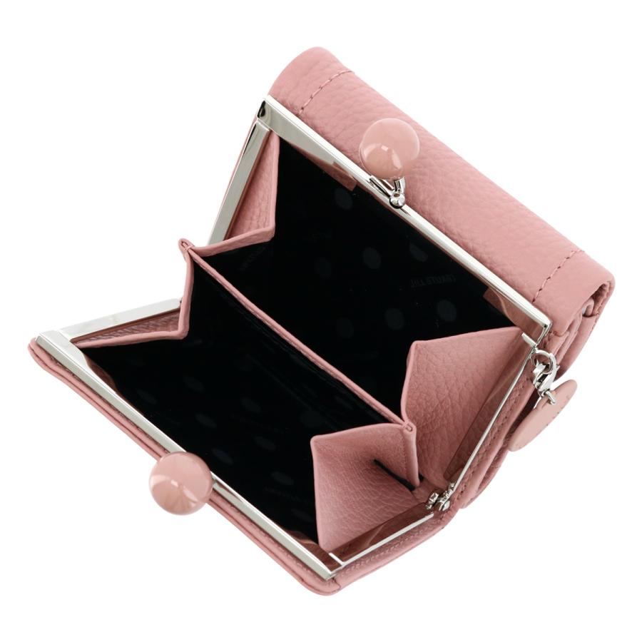 新品★ジルスチュアート★ルナティ がま口３つ折り財布ミニ財布★アイボリーホワイト JILL STUART ジルスチュアート 三つ折り財布 がま口 本革