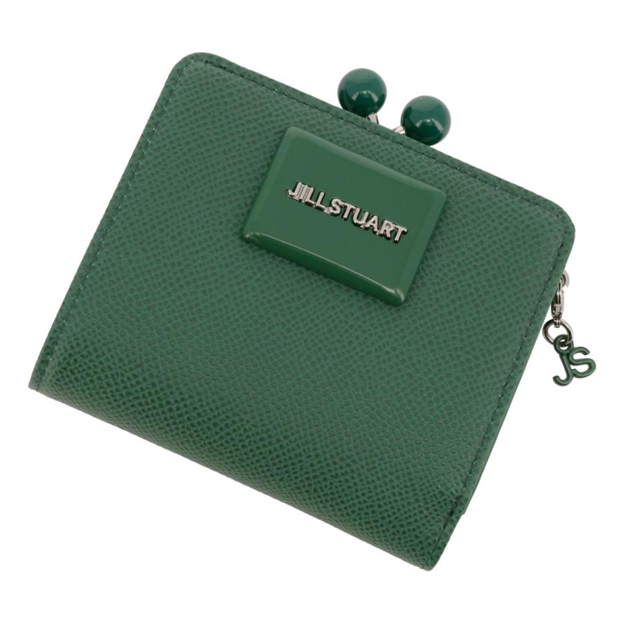 JILL STUART ジルスチュアート 二つ折り財布 がま口 本革 JILL STUART ジルスチュアート 二つ折り財布 がま口 本革