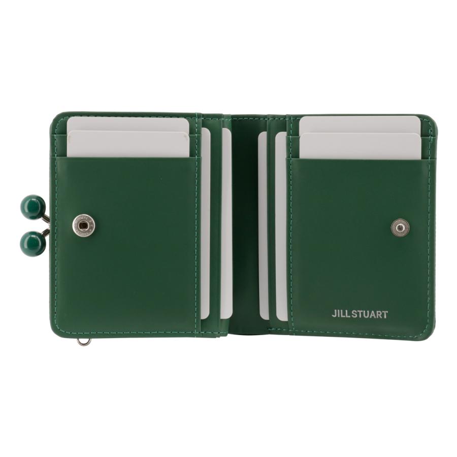 JILL STUART ジルスチュアート 二つ折り財布 がま口 本革