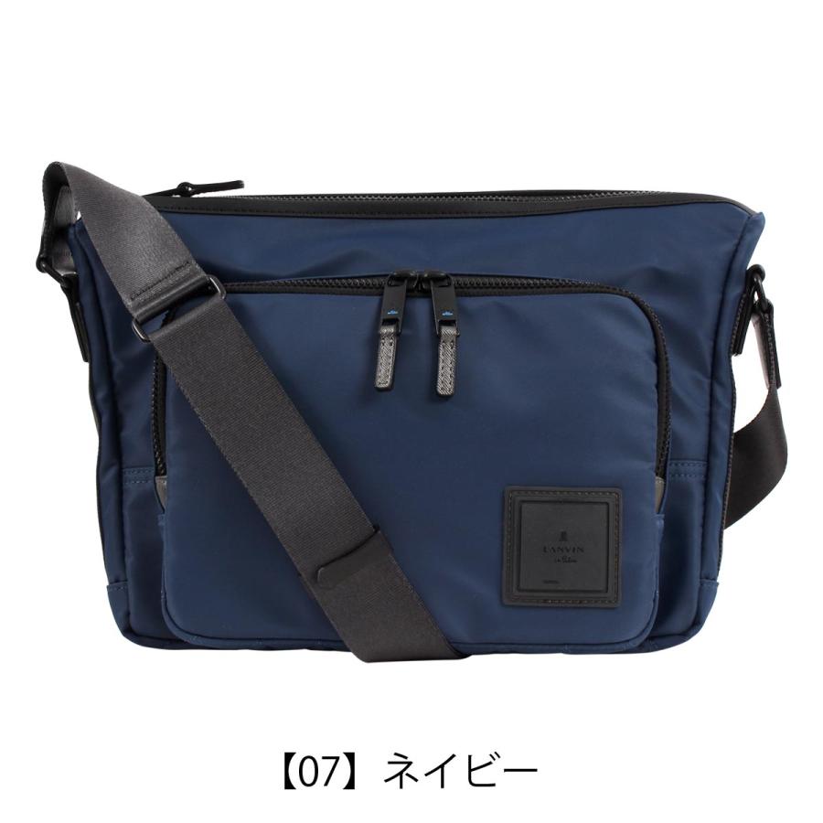 ランバンオンブルー B5 ショルダーバッグ 撥水 ショート メンズ 541102 LANVIN en Bleu | ミニショルダー ワンマイル 横型 斜め掛け 肩掛け 旅行｜richard｜21