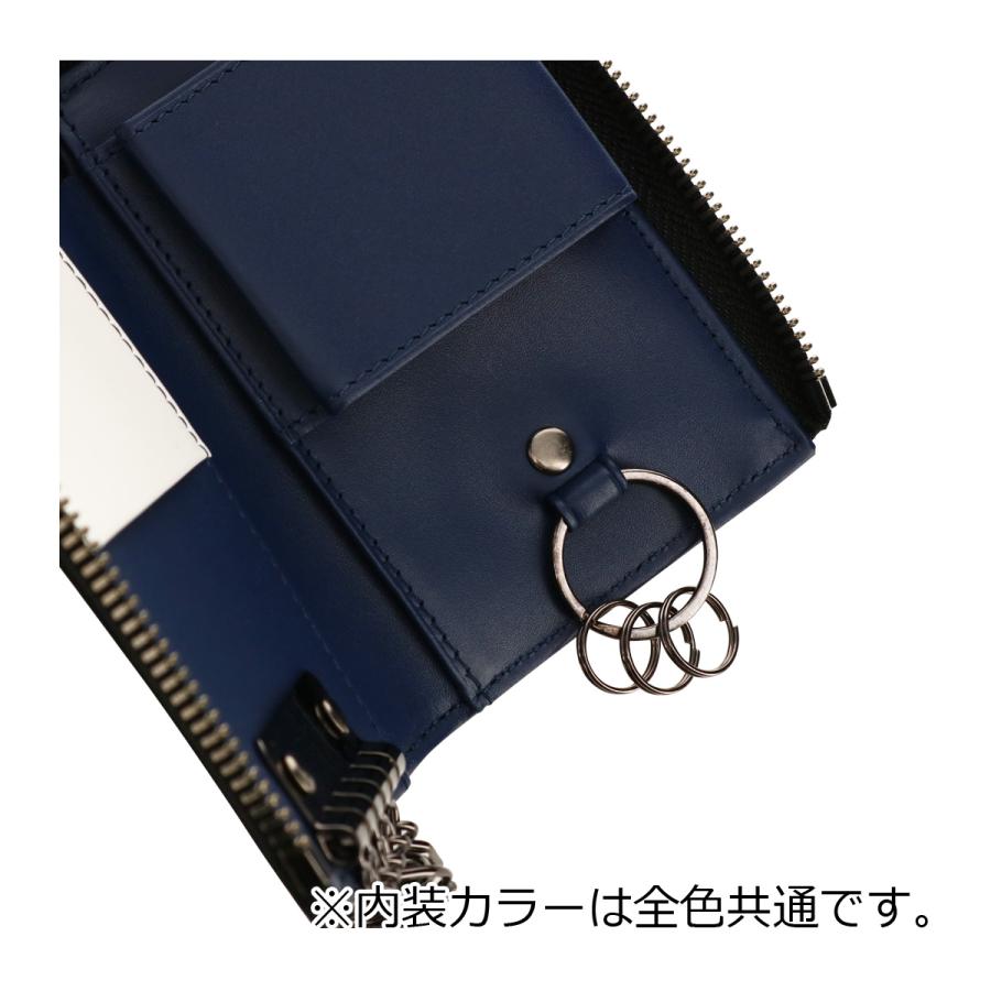 LANVIN en Bleu L字ファスナーキーケースディジョン LANVIN en Bleu ランバンオンブルー キーケース 本革 撥水 546602