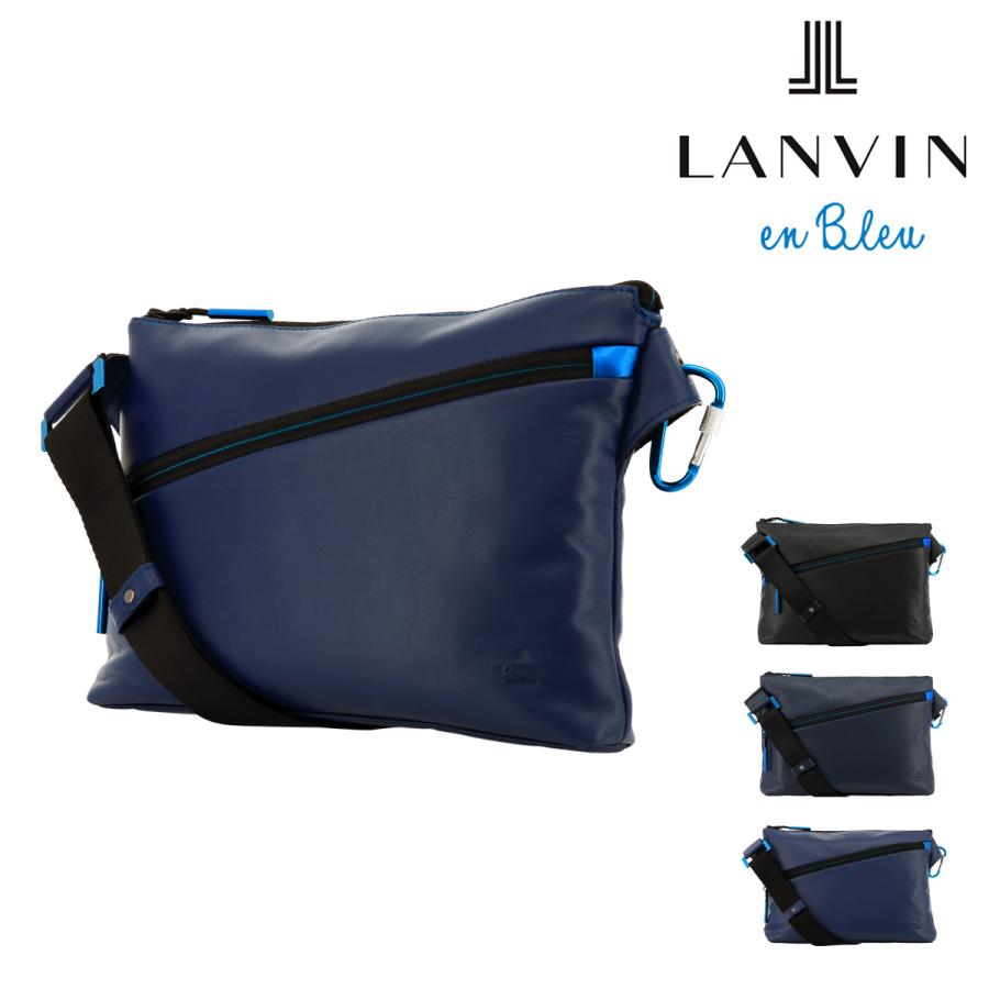 ランバンオンブルー ショルダーバッグ アルマイト メンズ554102 LANVIN en Bleu | 斜めがけ サコッシュ 本革 牛革