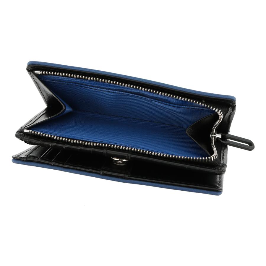LANVIN en Bleu ランバンオンブルー 二つ折り財布 本革 レザー