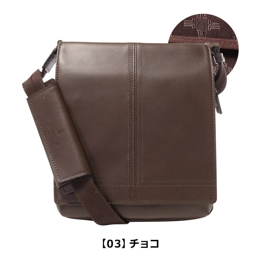 ランバンコレクション ショルダーバッグ メンズ 日本製 サントル