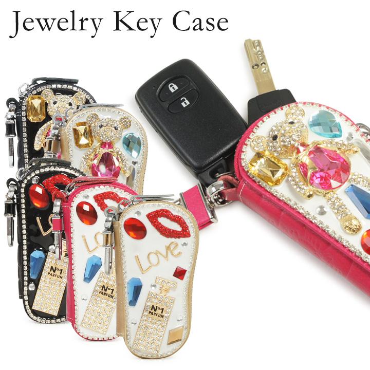 ジュエリーキーケース Jewelry Key Case レディース スマートキーケース キーリング ビジューケース レザーデコ デコパーツ 3d テディベア 香水 キラキラ Megu Keycase リチャードyahoo 店 通販 Yahoo ショッピング