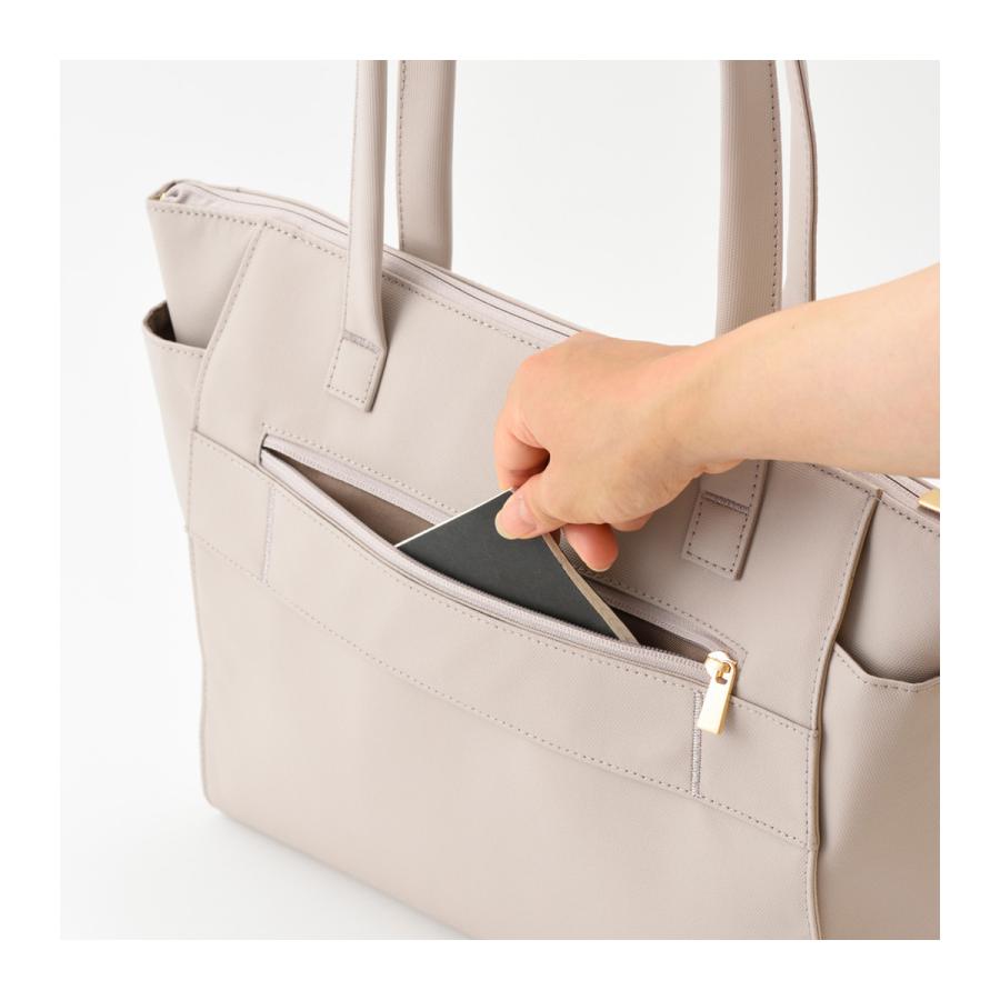 ミレスト トートバッグ A4 13インチ プント・エ・リーネア 撥水 レディース MLS897 MILESTO Punto＆Linea ビジネスバッグ キャリーオンバッグ シンプル | MILESTO | 12