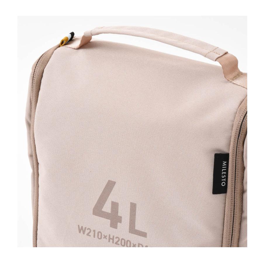 ミレスト トラベルバッグ ポーチ ユーティリティ 洗面用具 収納 メンズ レディース MLS908 MILESTO UTILITY バスルームオーガナイザー 4L ハンギング 化粧品 | MILESTO | 09