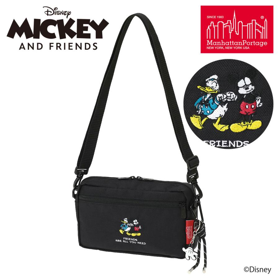 マンハッタンポーテージ ミッキーマウス ショルダーバッグ MICKEY ＆ FRIENDS MP1404L2MIC26 manhattanportage ドナルドダック コラボ JOGGER (L) JPN VER 2 | マンハッタンポーテージ レッドレーベル