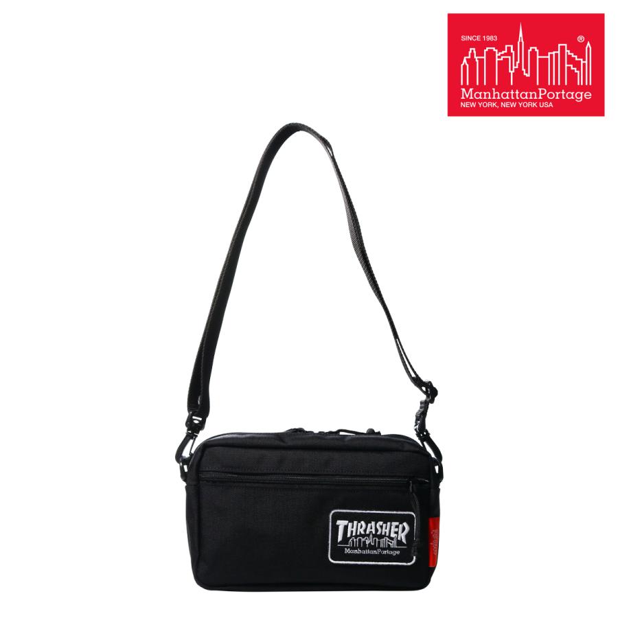 【レビュー投稿で+5％還元】マンハッタンポーテージ スラッシャー THRASHER ショルダーバッグ スケート スケボー 横型 メンズ レディース MP1404LEPTHRASHER Manhattan Portage 小さめ ワッペン クリスマス_mp クリスマス_wp Manhattan Portage（マンハッタンポーテージ） スラッシャー THRASHER