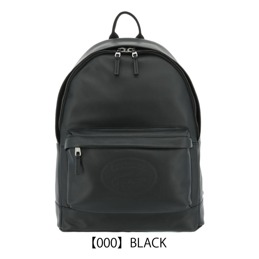 LACOSTE ラコステ　ブラック バックパック　リュック LACOSTE（ラコステ） リュック A4 L.12.12 CUIR NH2652I LACOSTE