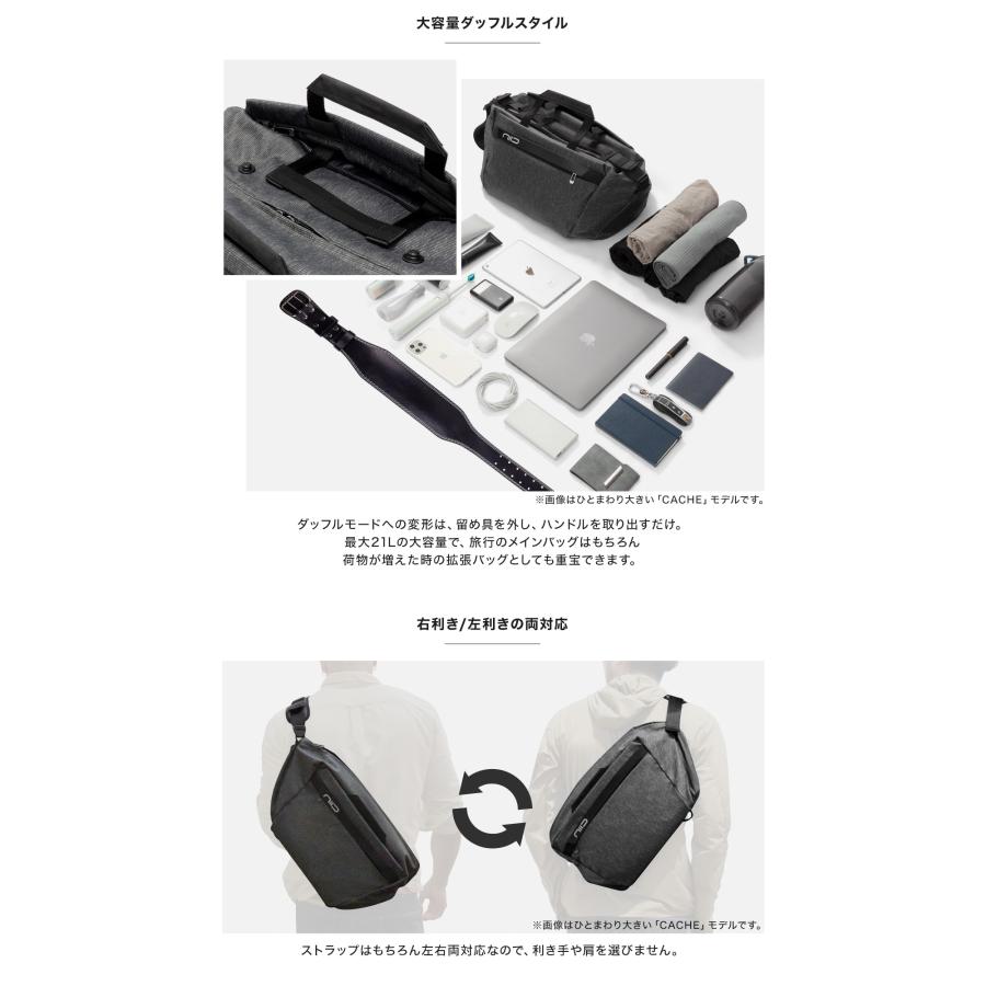 ニード ボディバッグ メンズ レディース キャッシュ ライト CACHE LITE NIID 13インチ スリングバッグ ショルダーバッグ_15