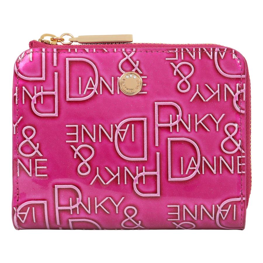 （新品　未使用）PINKY&DIANNE 二つ折り財布 ピンク PINKY&DIANNE（ピンキー アンド ダイアン） 二つ折り財布 ミニ財布