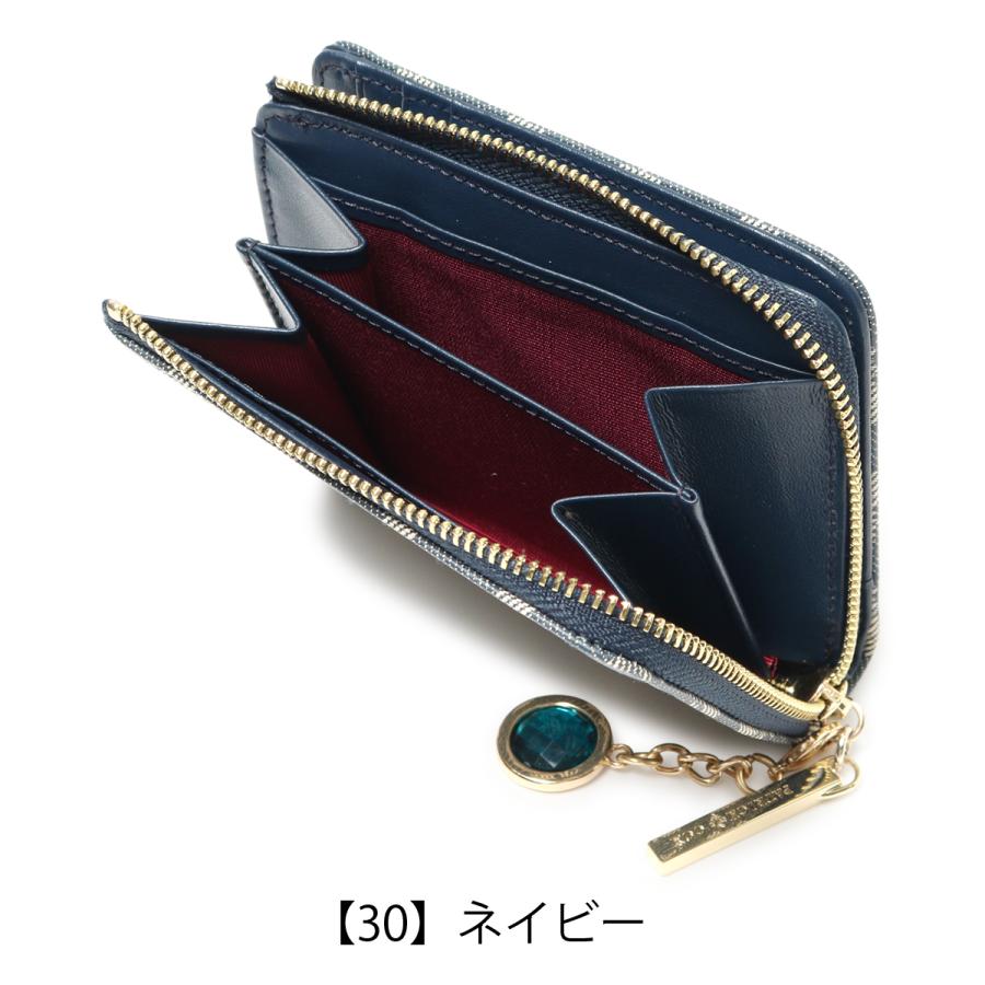 PATRICK COX パトリックコックス L字ファスナー二つ折り財布 デニム風 PATRICK COX デニムプリント L字ファスナー二つ折り財布