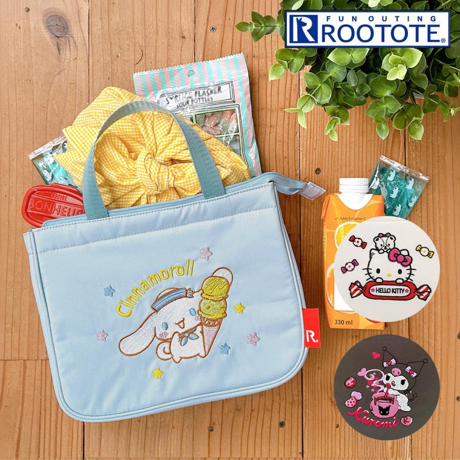サンリオ ルートート 保冷バッグ ランチバッグ ハローキティ クロミ シナモロール お弁当 レディース 8481 ROOTOTE IP.TK.デリ.サンリオキャラクターズ-E | ROOTOTE