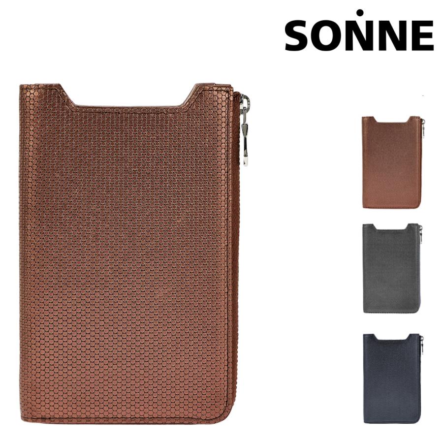 ゾンネ マルチウォレット Soi002a メンズ Sonne スマートフォン収納 スマホ 財布 カードケース 本革 レザー Soi002a リチャードyahoo 店 通販 Yahoo ショッピング