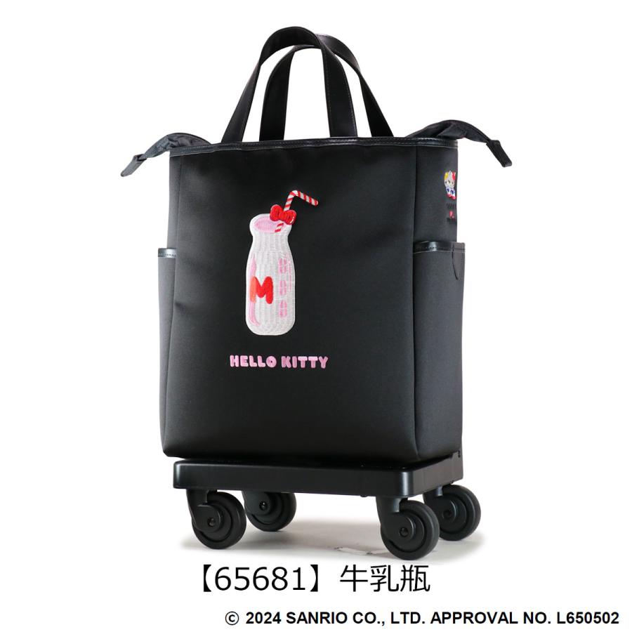 【美品】スワニー×ハローキティ　コラボ　キャリーバッグ SWANY（スワニー） ハローキティ コラボ ショッピングカート 11L 32cm