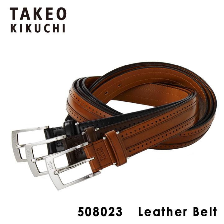 タケオキクチ ベルト メンズ 日本製 Takeo Kikuchi 本革 レザー Po5 人気提案
