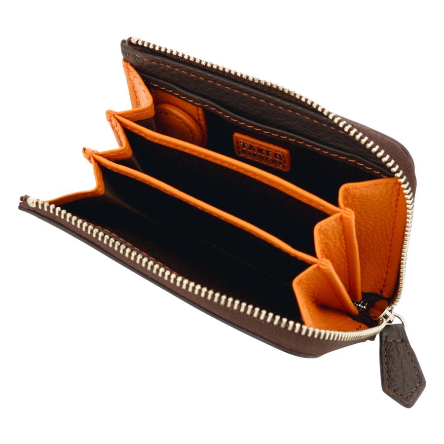 タケオキクチ コインケース Ｌ字ファスナー レスター 2100223 TAKEO KIKUCHI | 小銭入れ バイカラー 牛革 レザー  アンティーク調レザー コインケース（コインケース・札入れ） | TAKEO KIKUCHI（タケオキクチ）| ワールド オンラインストア |  WORLD ONLINE STORE