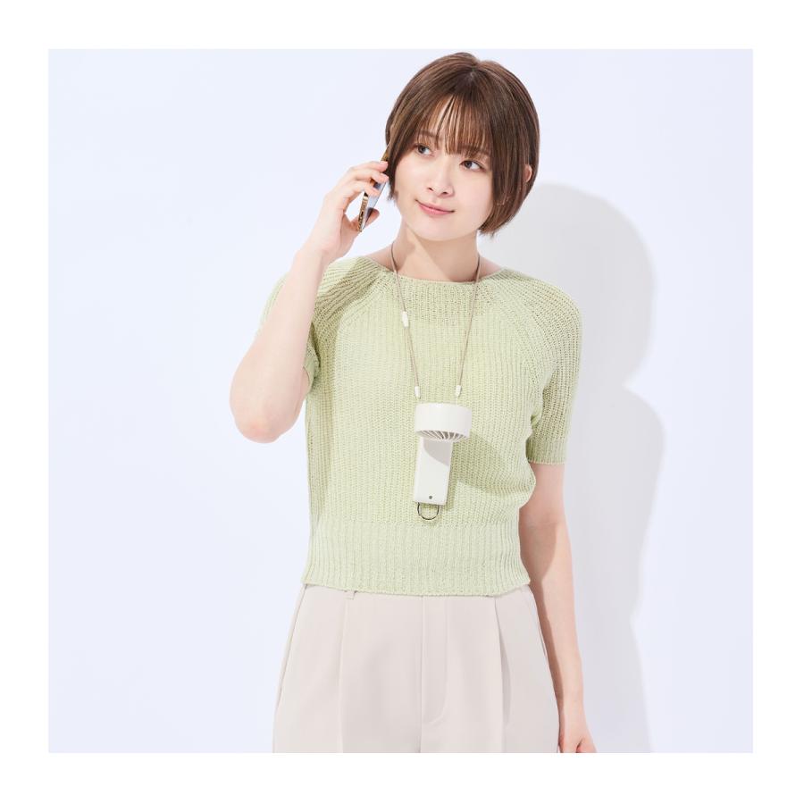 Toffy トフィー ハンディファン ミニ扇風機 ネックストラップ付き 首