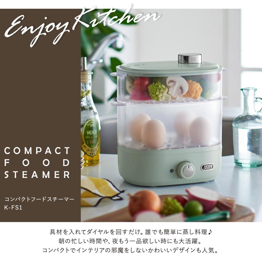トフィー 蒸し器 K-FS1 Toffy|コンパクトフードスチーマー キッチン家電 調理器具 シンプル レトロ おしゃれ かわいい LADONNA ラドンナ 1年保証 調理器具 サカソウ 鮫牙ブレード 軽刈るカッター替刃 SBC-280A用ナイロンカッター交換ブレード 30本入 YSS-300