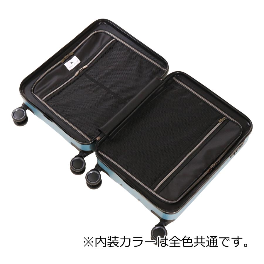 yonanas トランジットラウンジ スーツケース リップル 34L 46cm 3kg