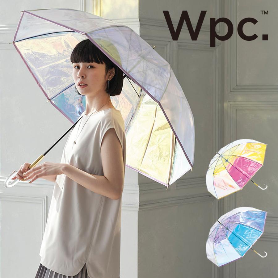 Wpc. 傘 パイピングシャイニー 雨傘 長傘 ビニール傘 グラス Wpc. 傘 パイピングシャイニー 雨傘 長傘 ビニール傘 グラス