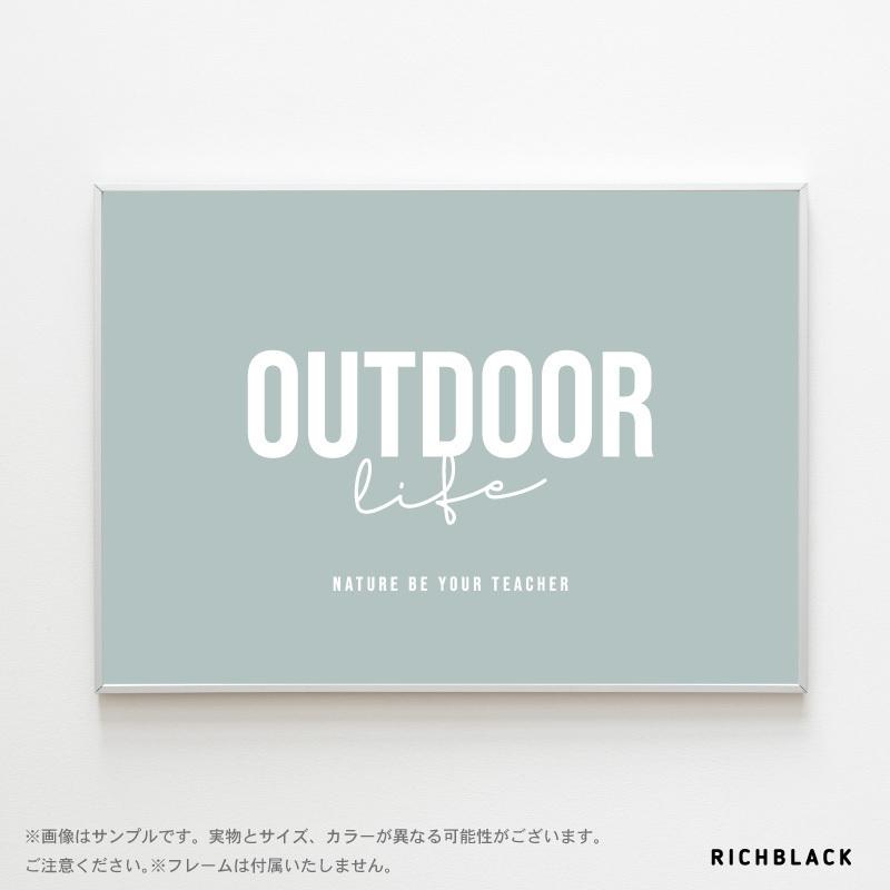 OUTDOOR life ポスター A3 【全4色】｜richblack｜02