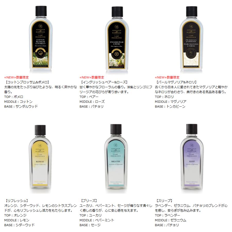 アシュレイ＆バーウッド フレグランスランプとフレグランスオイルの
