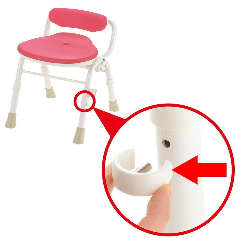 やわらかシャワーチェア クレオ用高さ調節ピン リッチェル Richell 介護 用 品  チェア ー 風呂 椅子 折りたたみ 交換 部品 公式 | リッチェル | 02