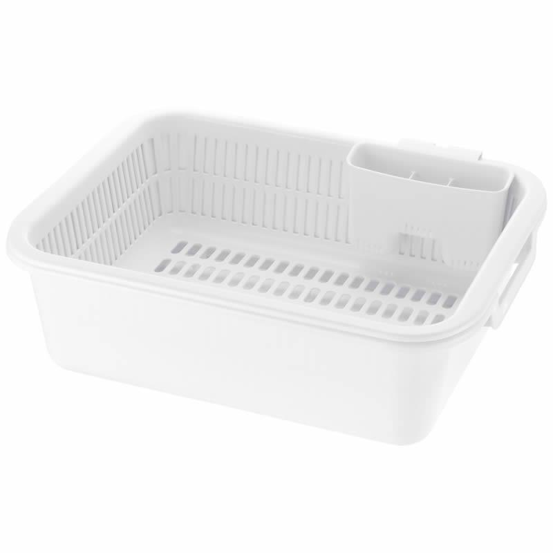 水切りかご シェリー 水切りセット LL リッチェル 水切りラック 水切りカゴ シンク キッチン 台所 | リッチェル | 01