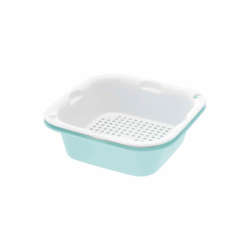 調理用ザル シェリー ザルバッとん 並盛 リッチェル ボウル 野菜 水切り 電子レンジ 調理器具 キッチン | リッチェル | 02