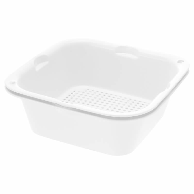 調理用ザル シェリー ザルバッとん 特盛 リッチェル ボウル 野菜 水切り 電子レンジ 調理器具 キッチン | リッチェル | 01