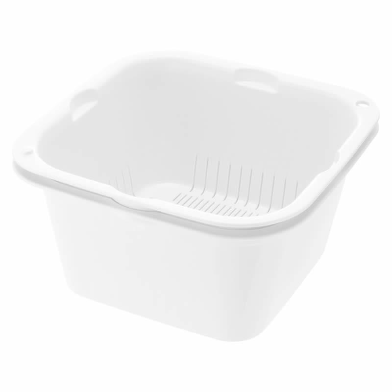 調理用ザル シェリー ザルバッとん 特盛 深 リッチェル ボウル 野菜 水切り 電子レンジ 調理器具 キッチン | リッチェル | 01