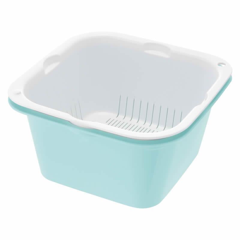 調理用ザル シェリー ザルバッとん 特盛 深 リッチェル ボウル 野菜 水切り 電子レンジ 調理器具 キッチン | リッチェル | 02