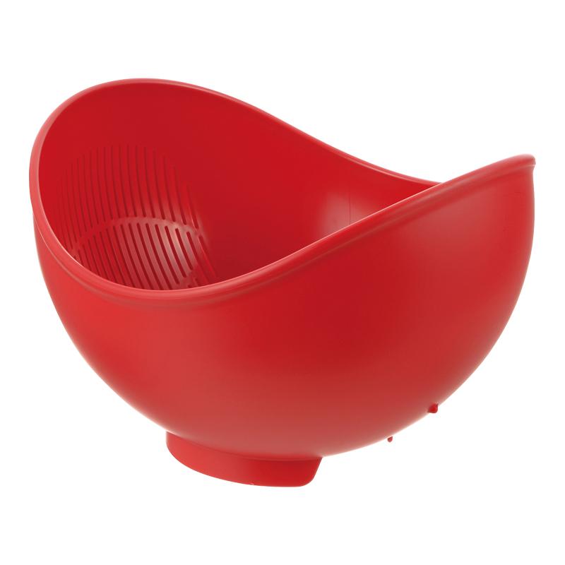 ボウル らくチンお料理ボウル くるっと L リッチェル 調理用 ザル 米とぎ 野菜 水切り キッチン | リッチェル | 02