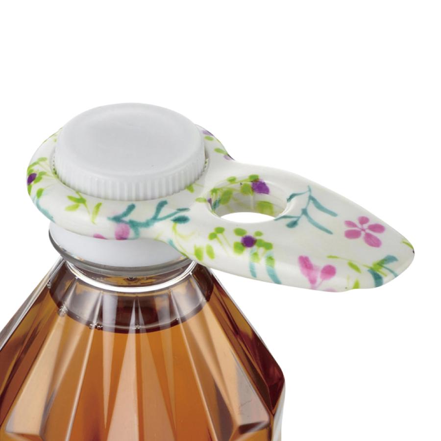 使っていいね! キャップオープナー リッチェル ペットボトル オープナー 高齢者 蓋 開ける道具 介護用品 ペットボトル 花柄 缶 プルタブ ネイル保護 | リッチェル | 04