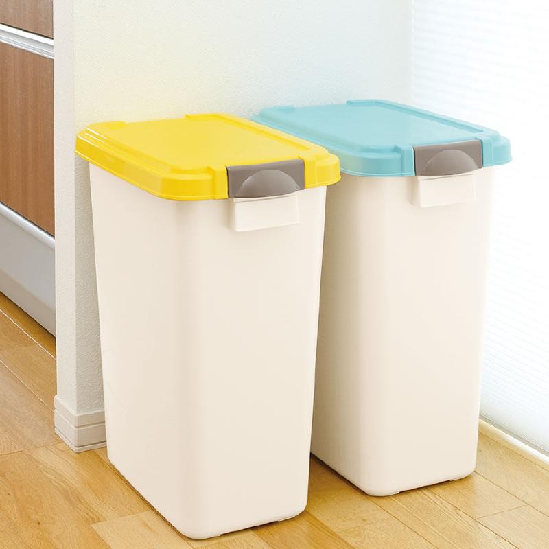 ゴミ箱 フタ付き 42L ダスポット パッキンペール 角45型(脱臭カバー付) リッチェル キッチン トイレ 生ごみ おむつ 蓋付き 袋止め付き | リッチェル | 03