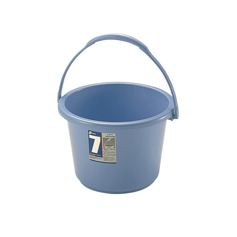 バケツ 6.8L ダスポット 広口バケツ 7型 リッチェル ゴミ箱 掃除道具 ペール 蓋無し 持ち手付き | リッチェル | 01